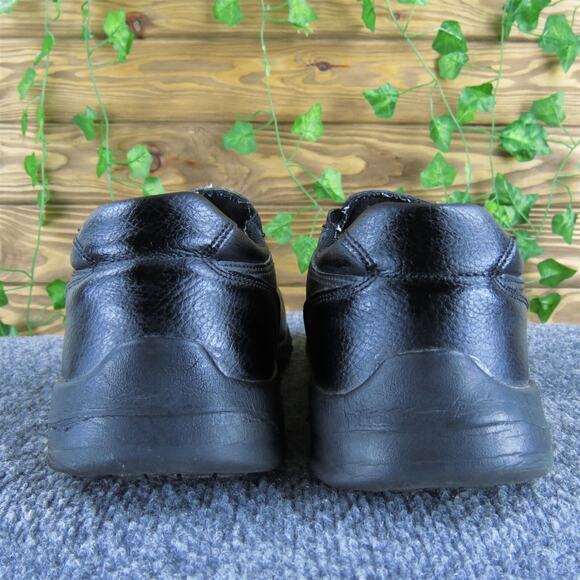 TredSafe Men's Easy Slip Resist Loafer Black Leather Size‎ 9.5 Medium Used 2025 - Picture 4 of 7